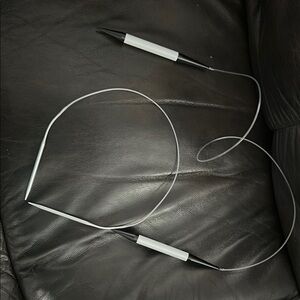 Sleek Black and Silver Headphones